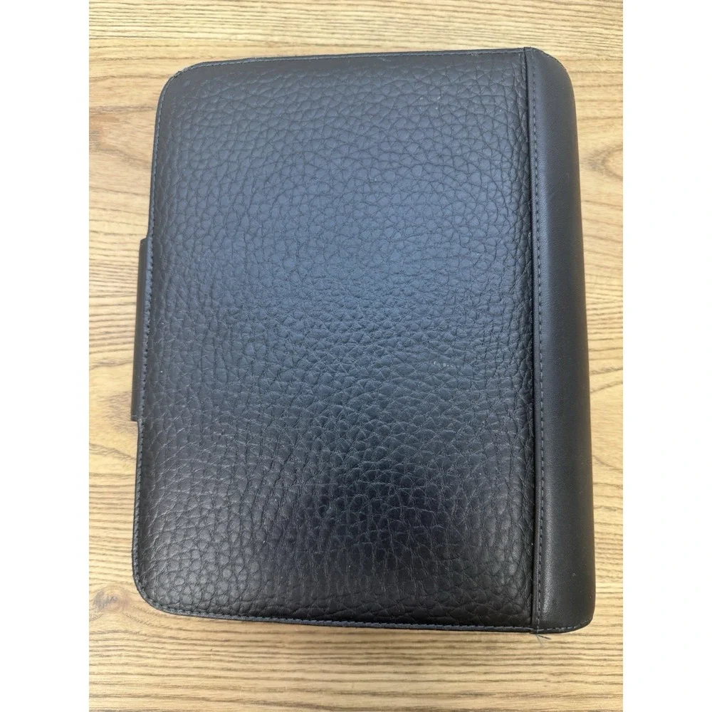 Franklin Covey 365 Monthly Weekly Organizer Planner Black Faux Leather & Notes